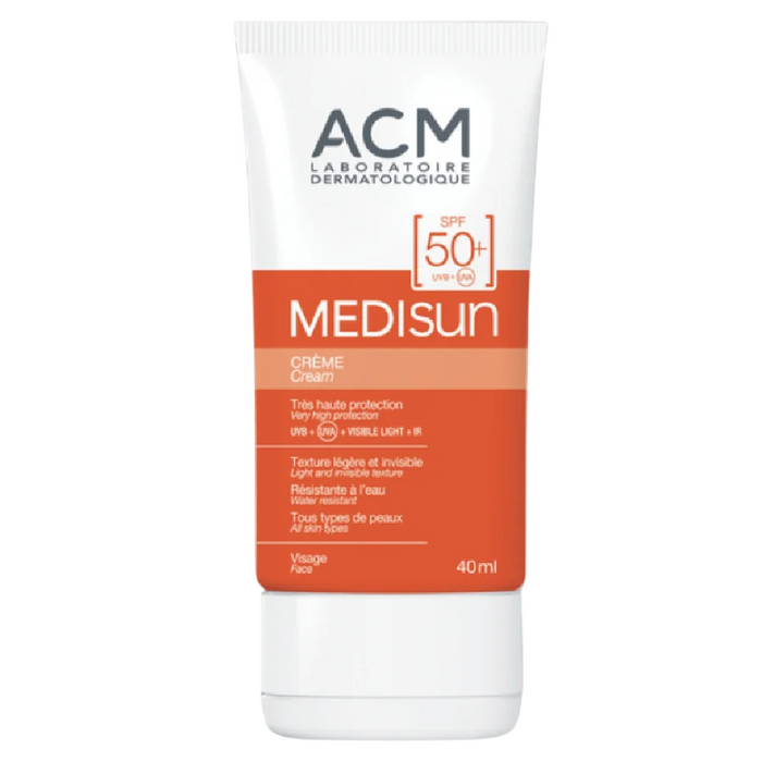 Cremă de protecție solară Laboratoire ACM Medisun, hidratantă, pentru față, SPF 50+, 40 ml