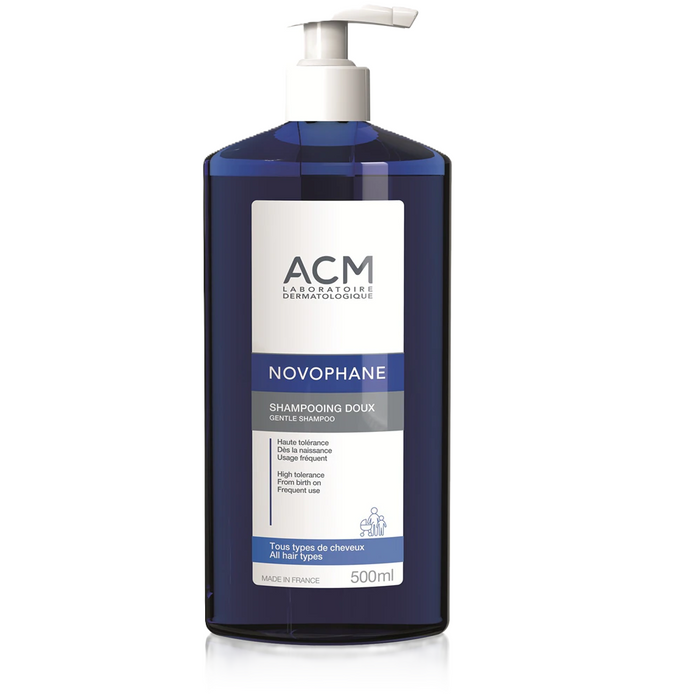 Șampon Laboratoire ACM Novophane, curățare blândă, pentru toate tipurile de păr, 500 ml