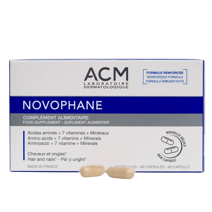 Supliment alimentar Laboratoire ACM Novophane, pentru păr și unghii, 60 capsule