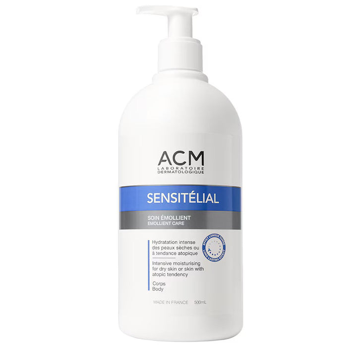 Cremă de corp Laboratoire ACM Sensitelial, emolientă, pentru piele uscată, 500 ml
