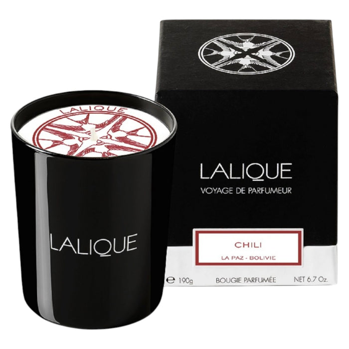 Lumânare parfumată Lalique Chili La Paz Bolivie, cu aromă de ardei iute, 190 g