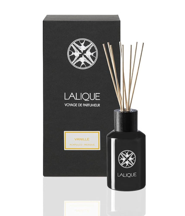 Difuzor de aromă cu bețișoare Lalique Vanille Acapulco Mexique, aromă de vanilie, negru, 250 ml
