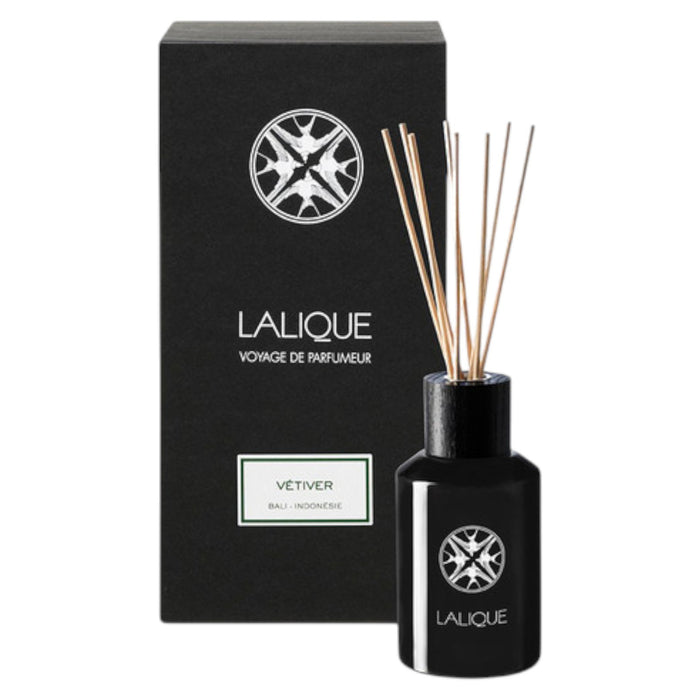 Difuzor de aromă cu bețișoare Lalique Vetiver Bali Indonesie, negru, 250 ml