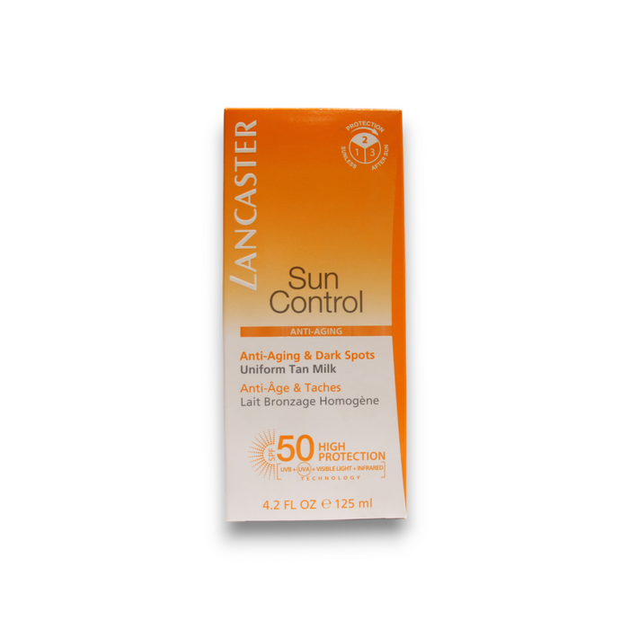 Loțiune de protecție solară Lancaster Sun Control, antirid, SPF 50, 125 ml, tester