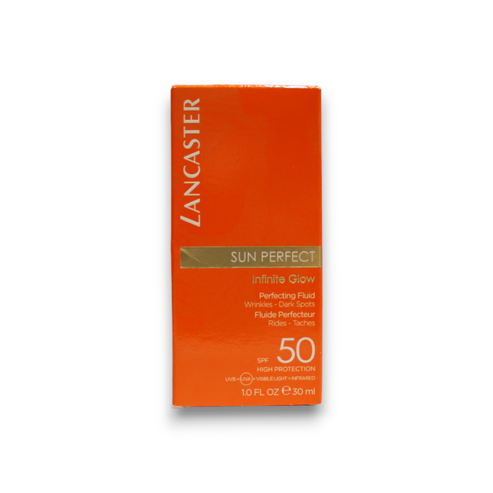 Fluid de protecție solară Lancaster Sun Perfect Infinite Glow, pentru față, SPF 50, 30 ml, tester