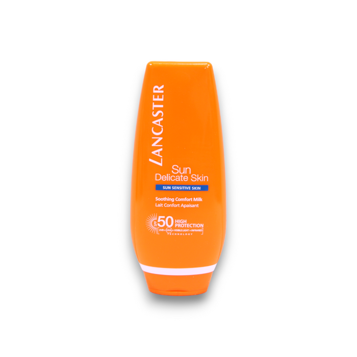 Loțiune de protecție solară Lancaster Sun Delicate Skin, calmantă, pentru piele sensibilă, SPF 50, 125 ml