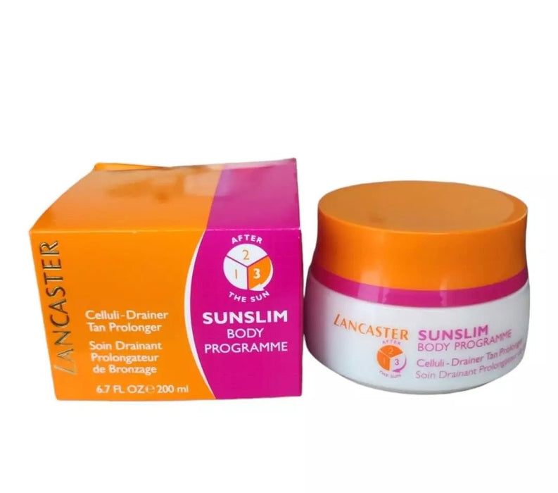 Cremă de corp Lancaster Sunslim Body Programme, anticelulitică, pentru prelungirea bronzului, 200 ml