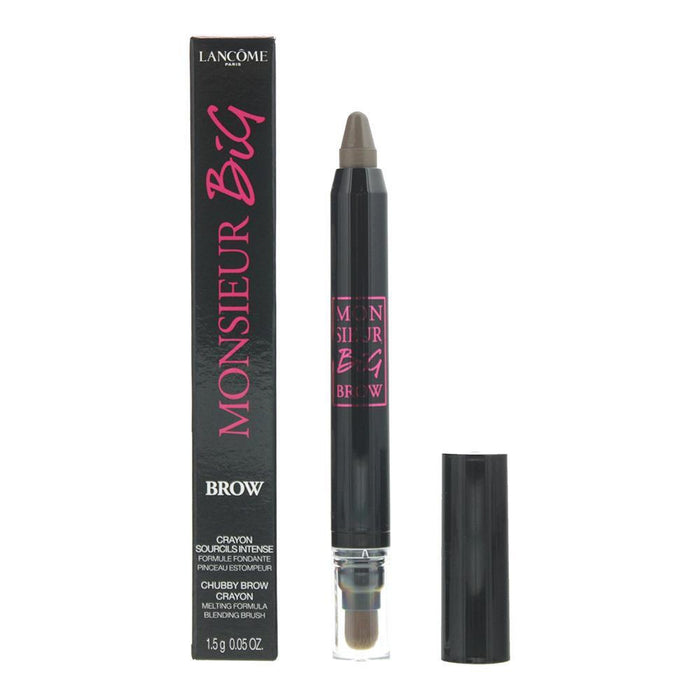 Creion pentru sprâncene Lancome Monsieur Big Brow, cu perie, nuanța 02 Castană, 1,5 g