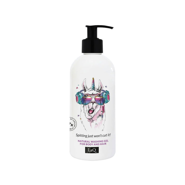 Gel de duș LaQ Llama, pentru păr și corp, curățare și hidratare, 300 ml