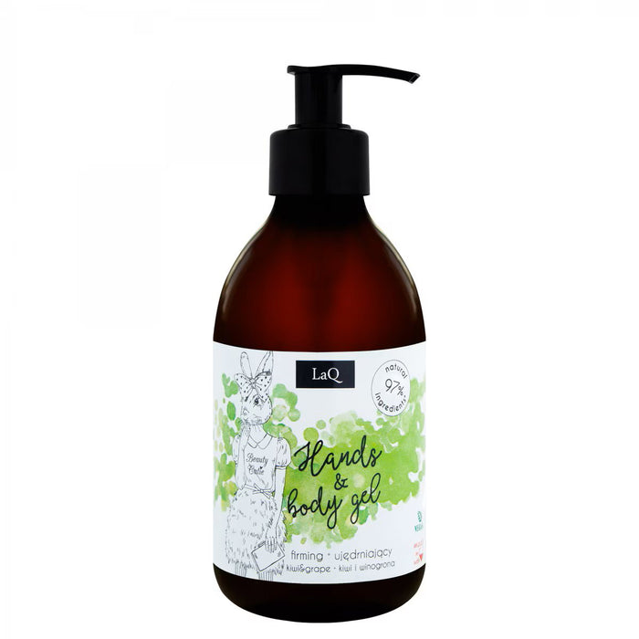 Gel de duș LaQ Kiwi & Grape, curățare și hidratare, pentru toate tipurile de piele, 300 ml