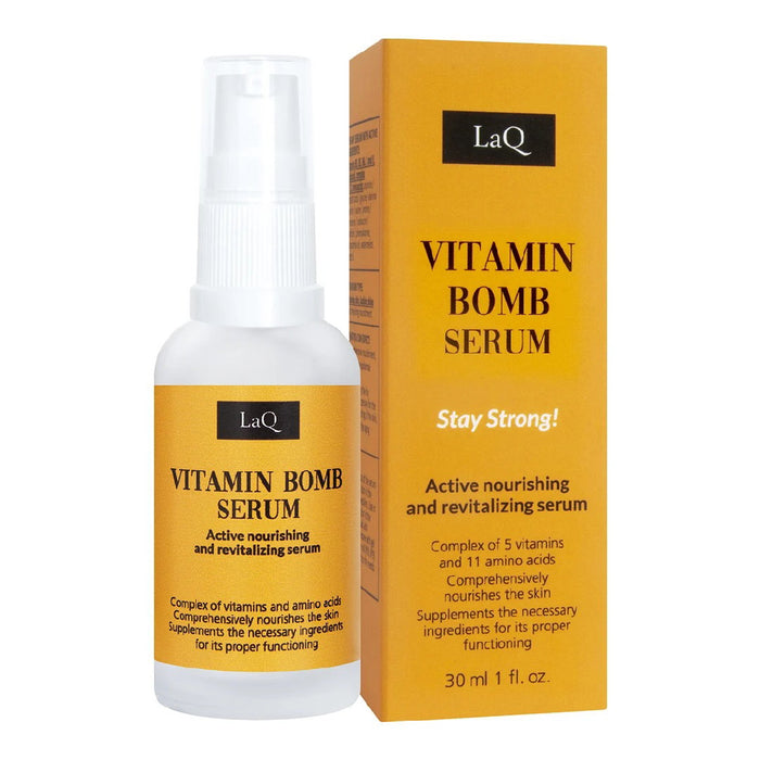 Ser de față LaQ Vitamin Bomb, revitalizant, pentru utilizare zilnică, 30 ml