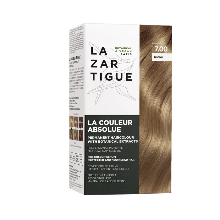 Vopsea permanentă de păr Lazartigue La Couleur Absolue, nuanța 7.00 Blond, 143 ml
