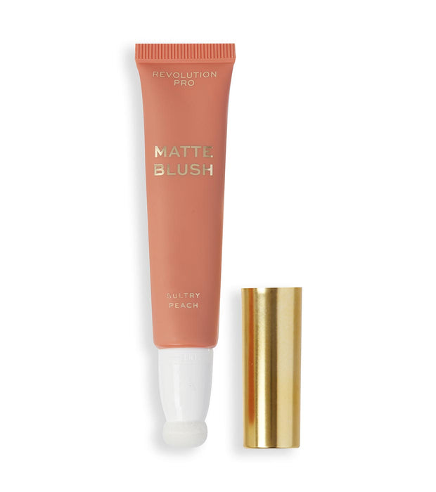 Fard de obraz cremă Revolution Pro Iconic Matte, finisaj mat, nuanța Sultry Peach, 15 ml