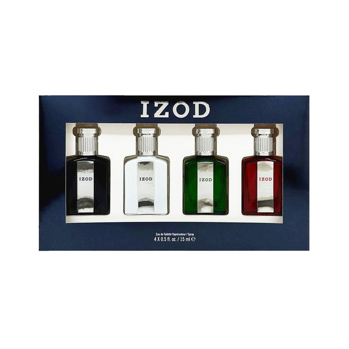 Set de ape de toaletă Izod Legacy, pentru bărbați: White 15 ml + Green 15 ml + Red 15 ml + Blue 15 ml