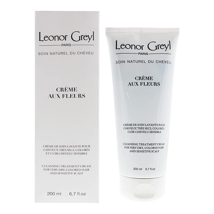 Șampon cremă Leonor Greyl Crème Aux Fleurs, pentru păr foarte uscat și vopsit, pentru scalp sensibil, 200 ml
