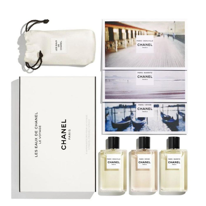 Set Chanel Les Eaux De Chanel, pentru femei: apă de toaletă Paris–Deauville 30 ml + Paris–Venise 30 ml + Paris–Biarritz 30 ml