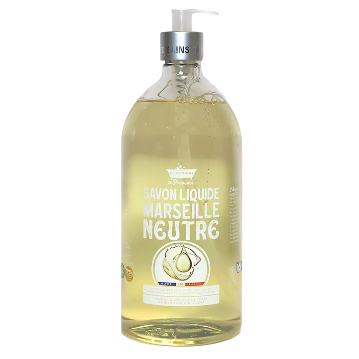 Gel de duș Les Petites Bains de Provence Neutre, pentru piele sensibilă, 1000 ml