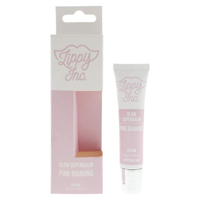 Balsam de buze Lippy Inc. Glow Superbalm, nuanța Pink Diamond, 10 g
