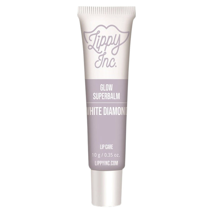 Balsam de buze Lippy Inc. Glow Superbalm White Diamond, finisaj lucios, 10 g