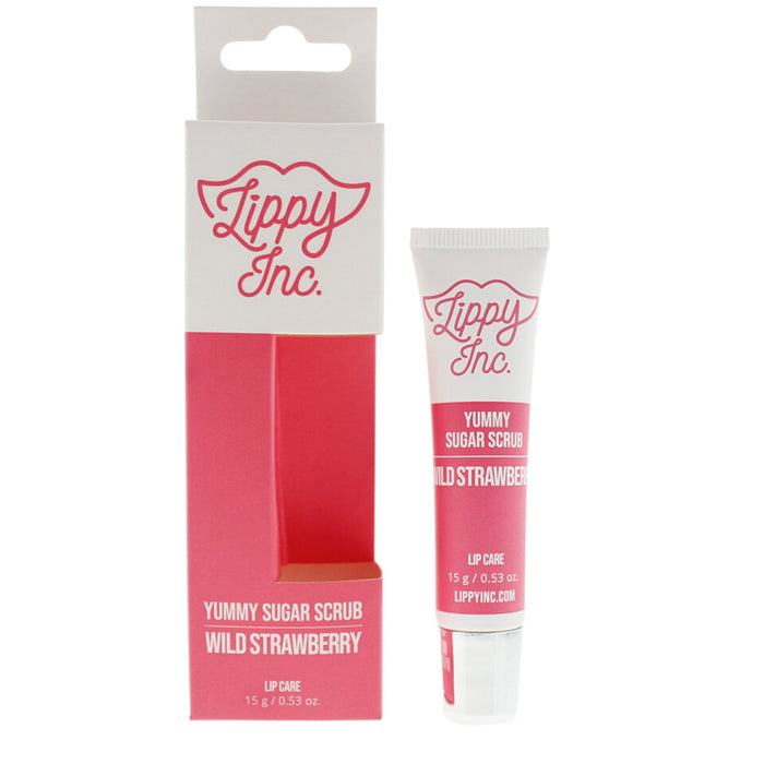Scrub de buze Lippy Inc. Yummy Sugar, aromă de căpșună, 15 g