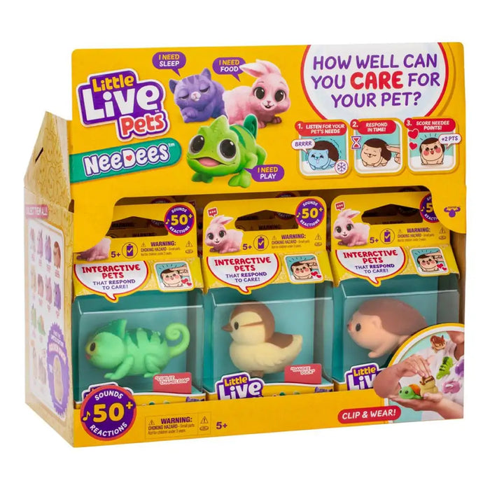 Jucărie interactivă Moose Little Live Pets NeeDees seria 1, diverse modele, 5+ ani