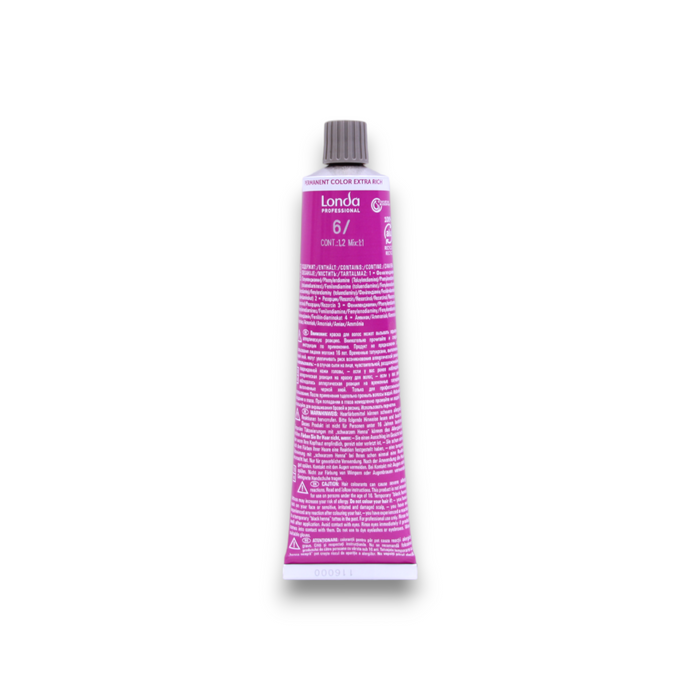 Vopsea permanentă de păr Londa Professional Londacolor, nuanța 6, 60 ml