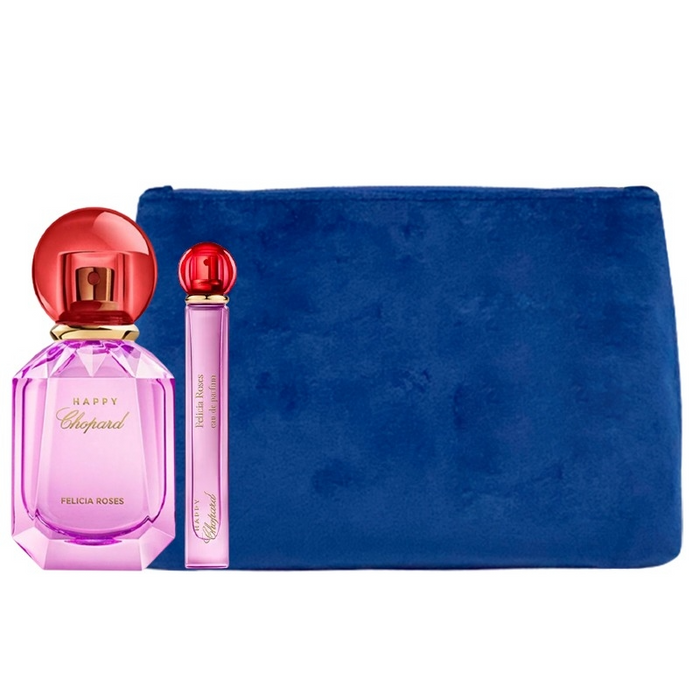 Set Chopard Happy Felicia Roses, pentru femei: apă de parfum 100 ml + apă de parfum 10 ml + geantă tote