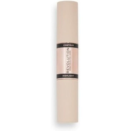 Baton Contur și Iluminator, Revolution Beauty, Make-up Duo, Culoare Nude