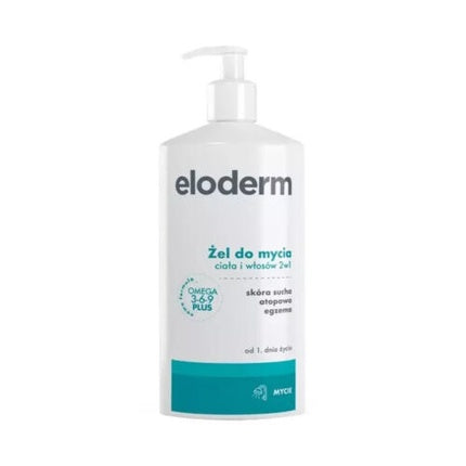 Gel de duș și păr Eloderm 2-in-1 pentru piele uscată și atopică, 326g