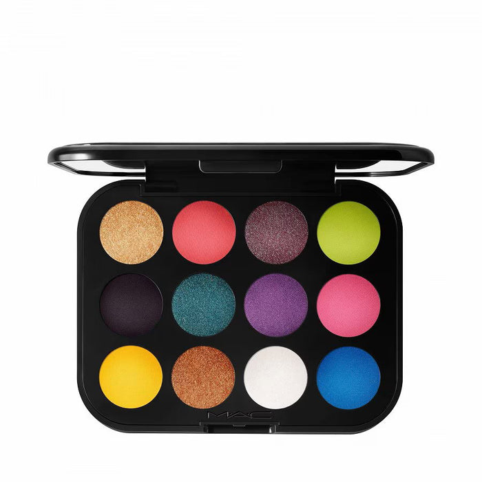 Paletă de farduri de pleoape MAC Connect In Colour, Hi-Fi Colour, 12 nuanțe, 12,2 g