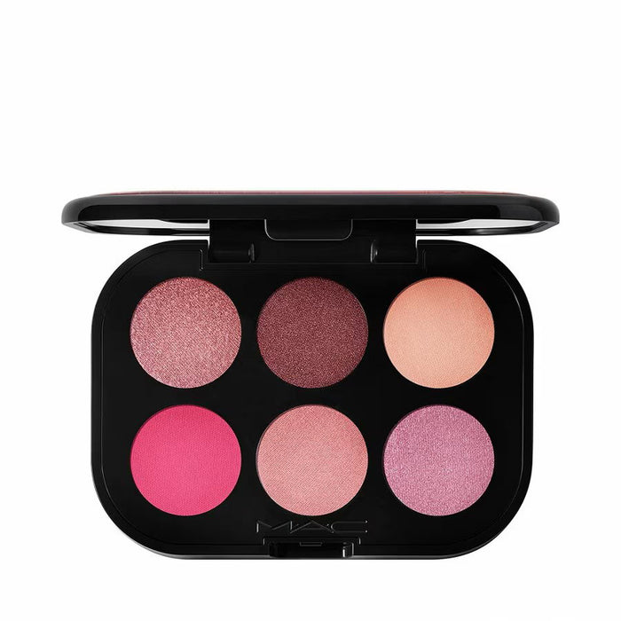 Paletă de farduri de pleoape MAC Connect In Colour, Rose Lens, 6 nuanțe, 6,25 g
