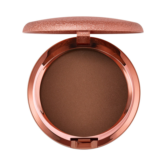 Pudră bronzantă compactă MAC Skinfinish Sunstruck, finisaj radiant, nuanța Aur mai bogat, 8 g