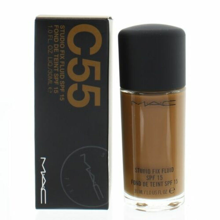 Fond de ten lichid MAC Studio Fix Fluid, finisaj mat, nuanța C55, SPF 15, 30 ml