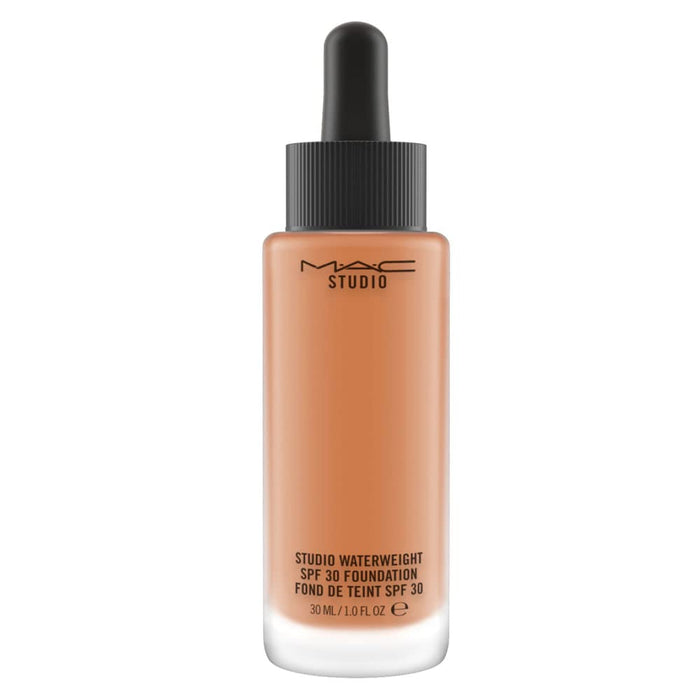 Fond de ten lichid MAC Studio Waterweight, de lungă durată, vitamina E, nuanța NW45, SPF 30, 30 ml