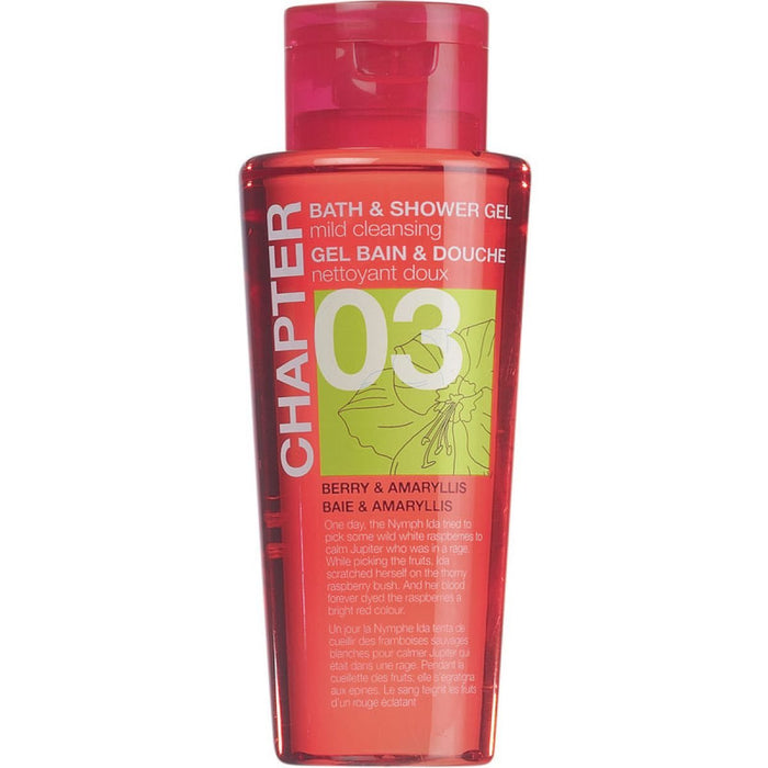 Gel de duș Mades Cosmetics Chapter 03, Berry & Amaryllis, hidratant, pentru toate tipurile de piele, 400 ml, tester