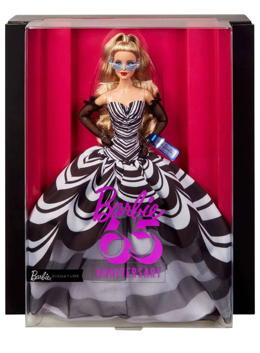 Păpușă Mattel Barbie, ediția aniversară de 65 de ani, blondă
