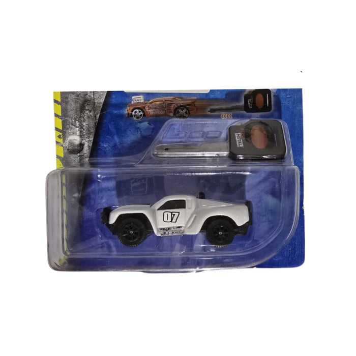 Mașinuță de jucărie Maisto Fresh Metal Burnin Key Cars, model 07, albă