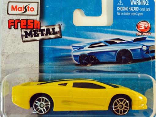 Mașinuță de jucărie Maisto Fresh Metal Toy Cars, metalică, galbenă, 3+