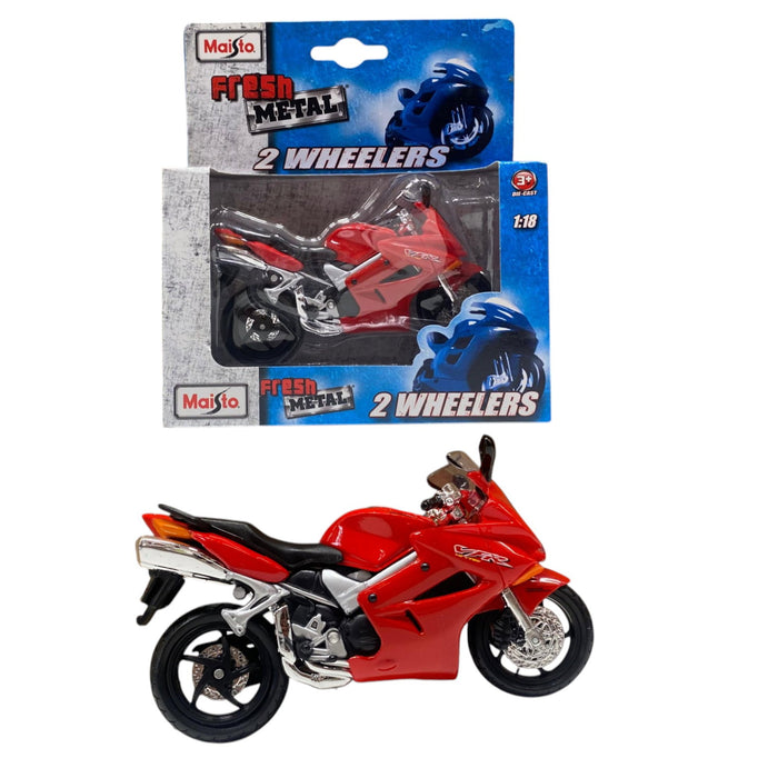 Motocicletă de jucărie Maisto Fresh Metal 2 Wheelers, die-cast, scara 1:18, de la 3 ani