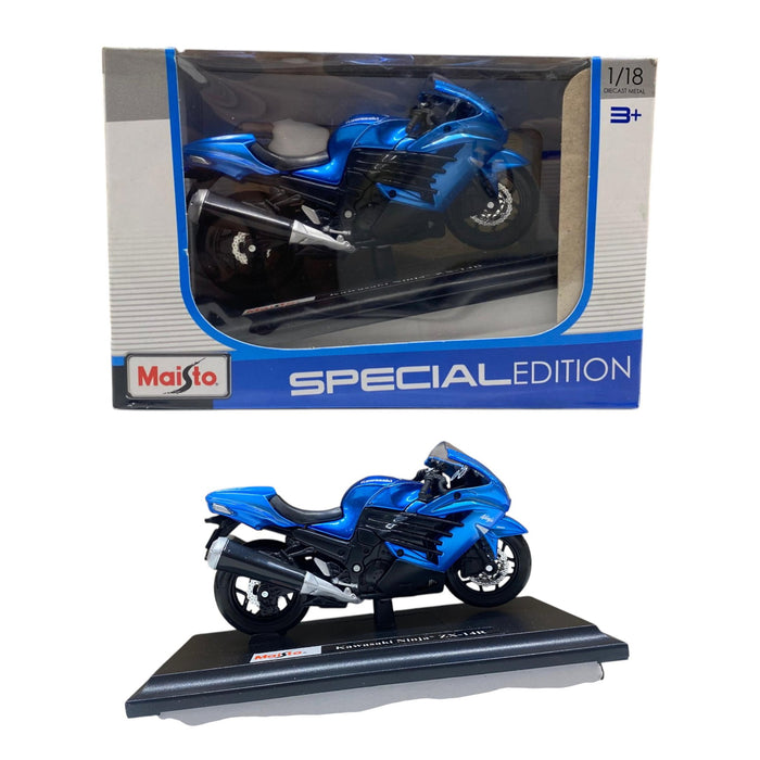 Motocicletă miniaturală Maisto Fresh Metal Die-Cast Vehicles, scară 1:18, albastră