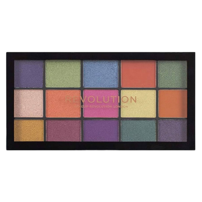 Paletă de farduri de pleoape Makeup Revolution, 15 nuanțe