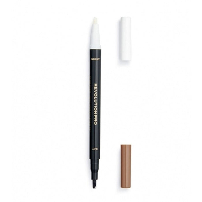 Creion cremă pentru sprâncene Makeup Revolution 24h Day & Night, maro cenușiu, 1,6 ml