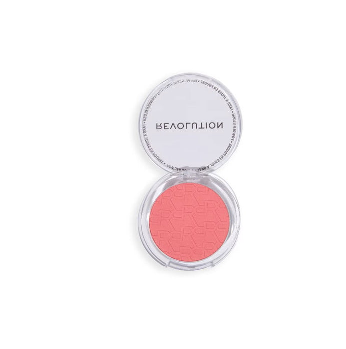 Fard de obraz compact Makeup Revolution Reloaded, mat, nuanța Miss Rose, 5.5 g