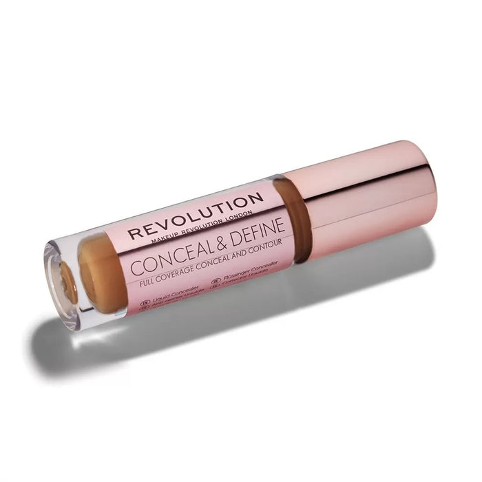 Corector lichid Makeup Revolution Conceal & Define, acoperire completă, nuanța C 14, 4 g