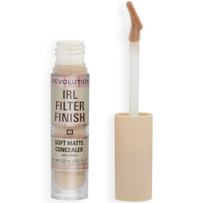 Corector Makeup Revolution IRL Filter Finish, finisaj mat, nuanța C3, 6 g