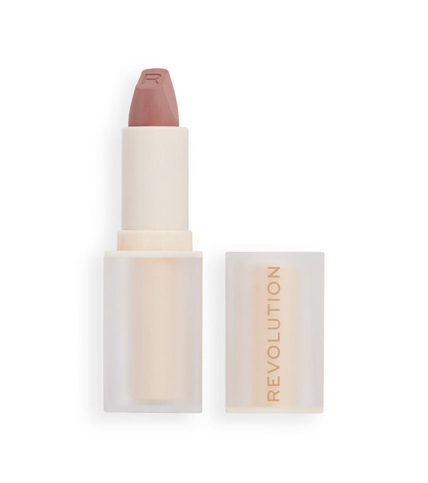 Ruj cremos Makeup Revolution Lasting Kiss, nuanța Brunch roz nud, 3,2 g