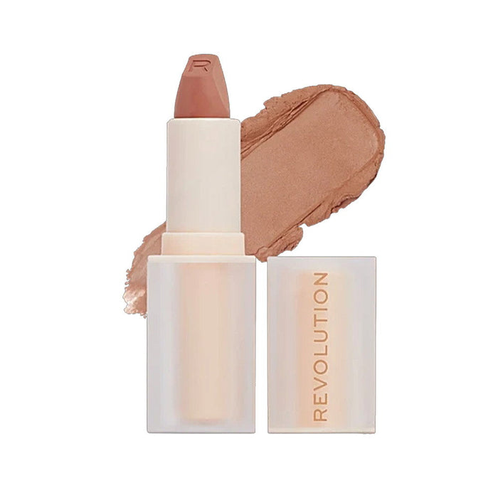 Ruj cremos Makeup Revolution Lasting Kiss, nuanța nude, 3.2 g