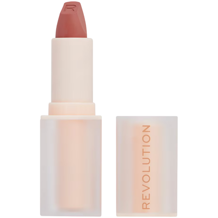 Ruj cremos Makeup Revolution Lasting Kiss, nuanța Wifey Dusky Pink, 3.2 g