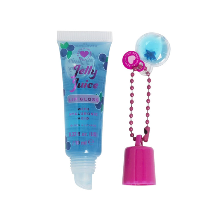 Luciu de buze I Heart Revolution Jelly Juice, cu acid hialuronic, Afine, 10 ml