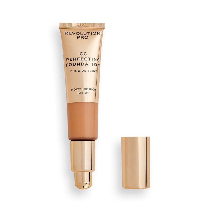 Cremă CC Makeup Revolution Pro CC Perfecting, hidratantă, nuanța F8, SPF 30, 26 ml